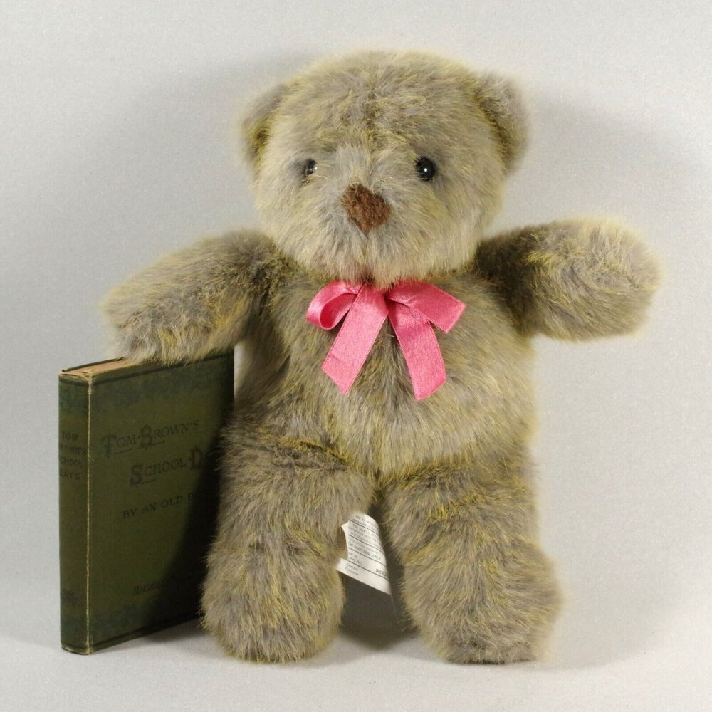 Plush Creations Inc Collectible Plush Teddy Bear 1992 Brown Bear With Pink Bow